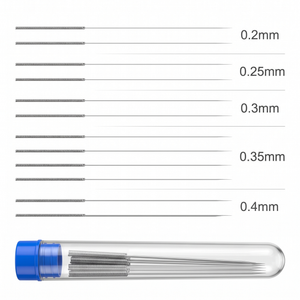 Aiguilles de nettoyage pour buse d'imprimante 3D, lot de 12 (0,2–0,4 mm)