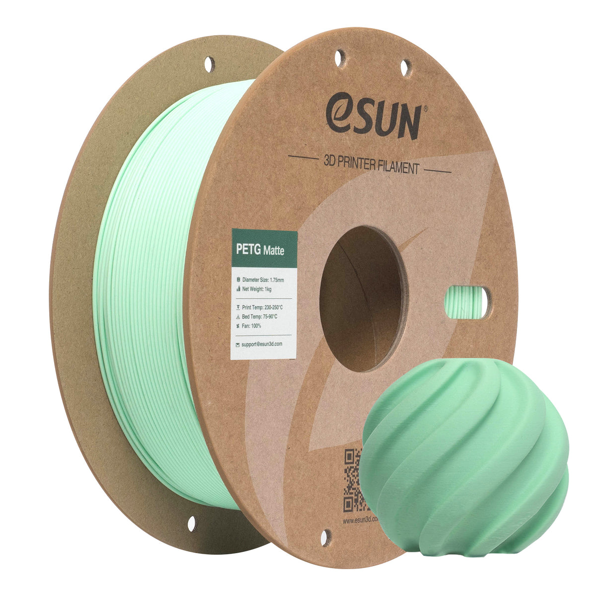Filament PETG vert menthe mat | eSUN
