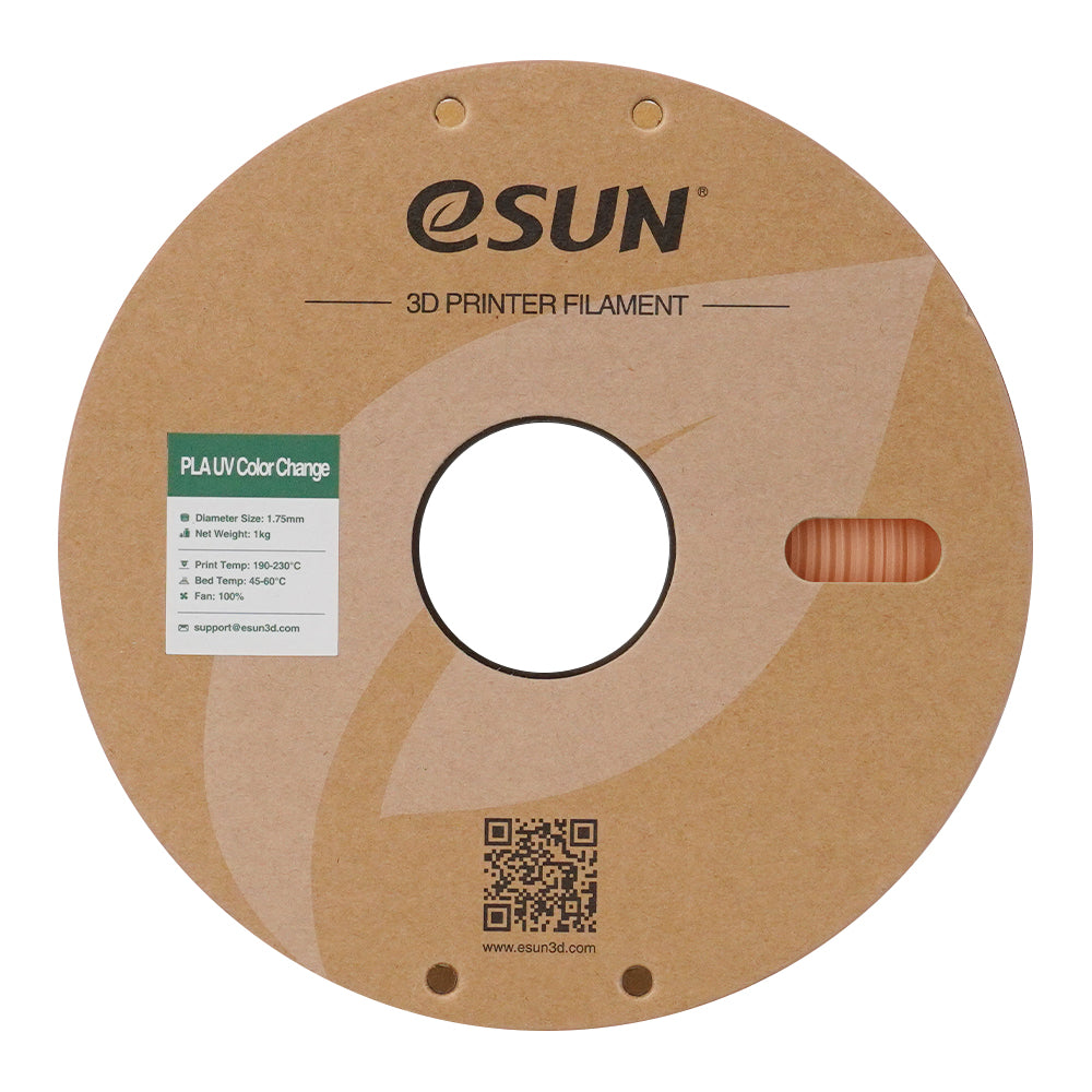 Filament PLA à changement de couleur UV, orange | eSUN