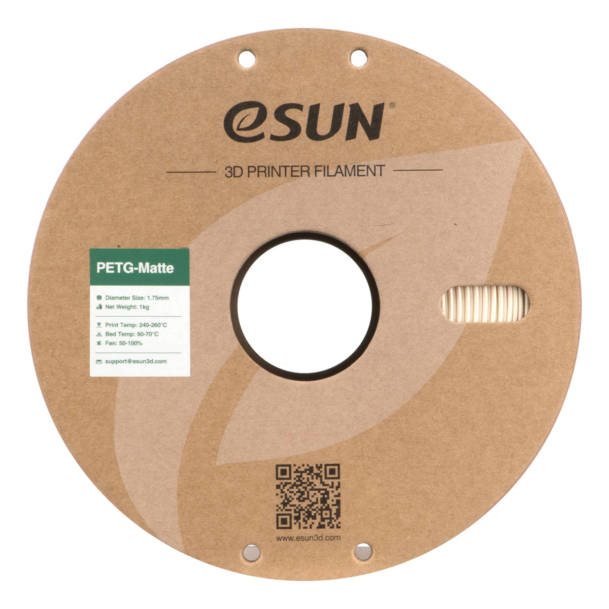 Filament PETG blanc albâtre mat | eSUN