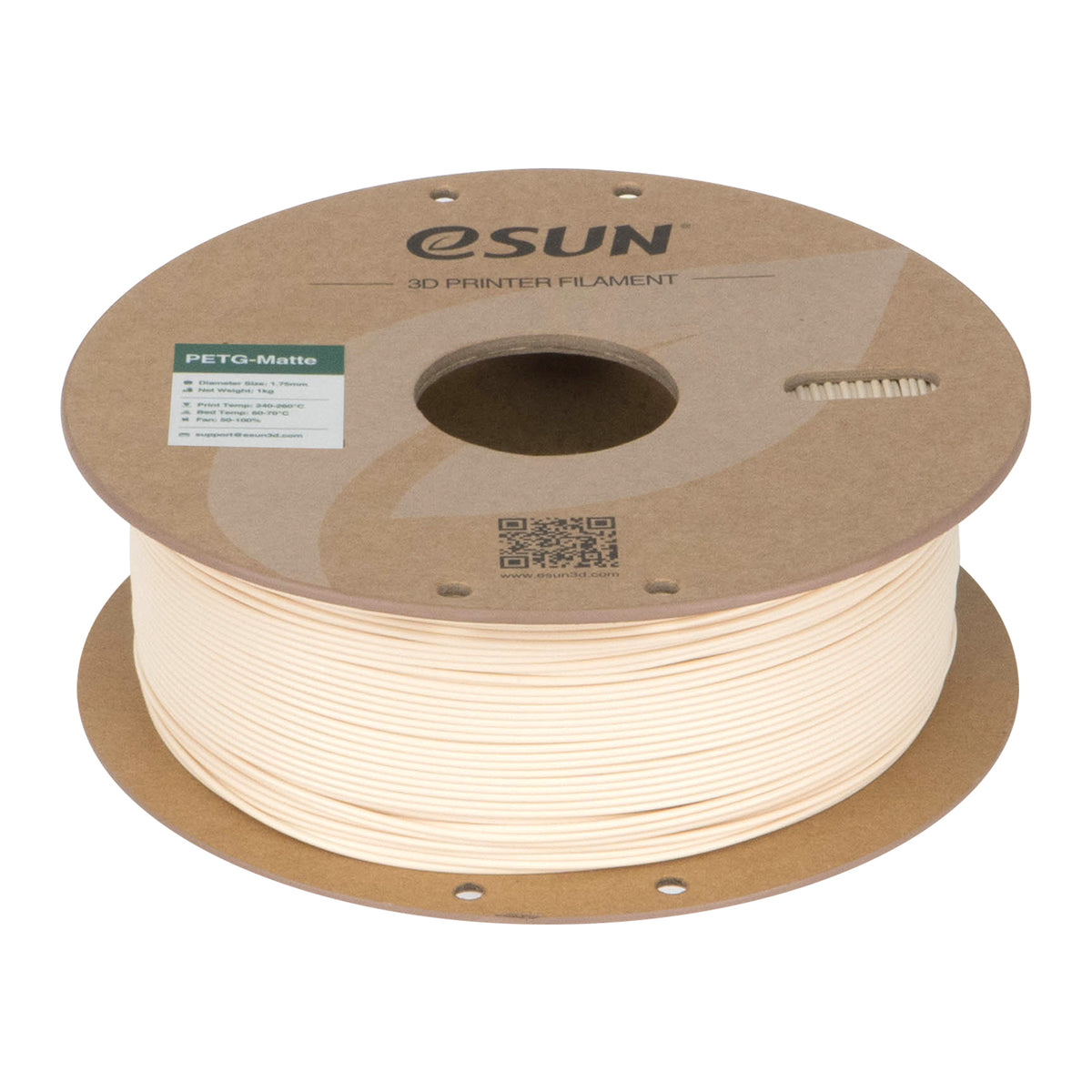 Filament PETG blanc albâtre mat | eSUN