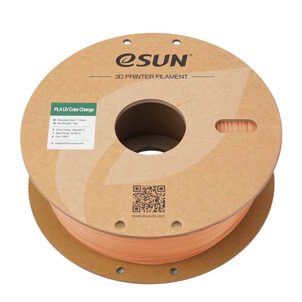 Filament PLA à changement de couleur UV, orange | eSUN
