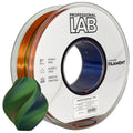 Bobine de filament Silk PLA Tri Color orange bleu vert, Prof. Lab, 1,75 mm