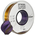 Bobine de filament Silk PLA Tri Color noir or violet, Prof. Lab, 1,75 mm