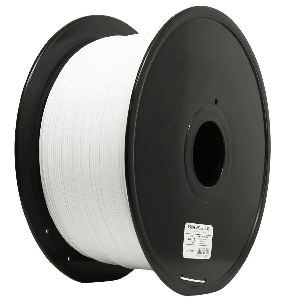 Bobine de filament PETG blanc 3 kg, Prof. Lab, 1,75 mm
