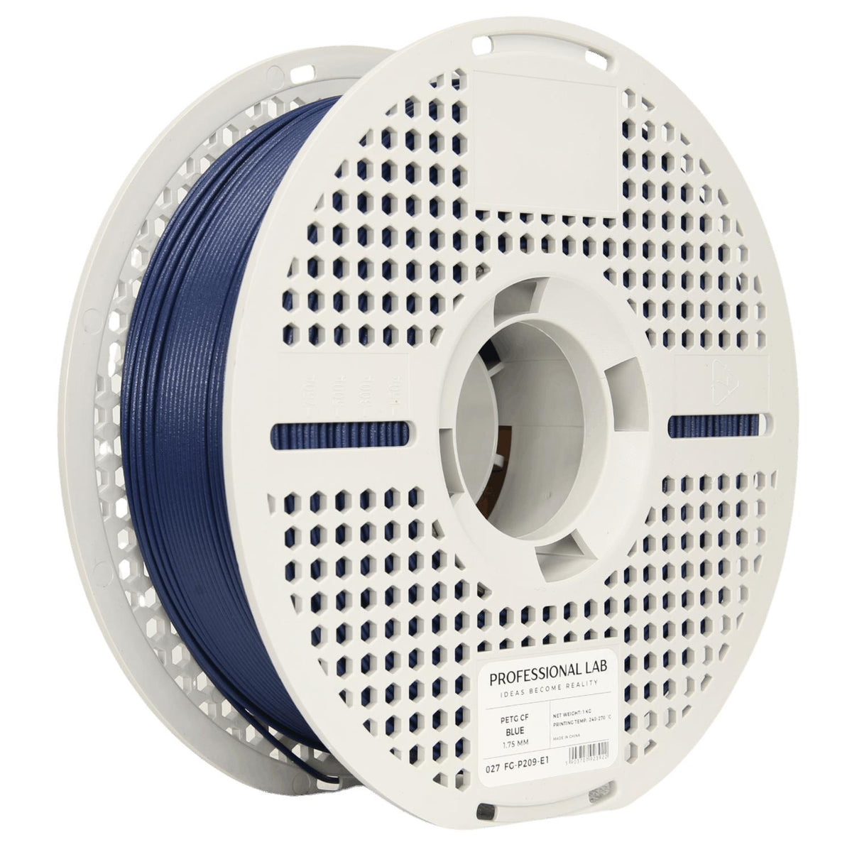 Bobine de filament PETG-CF bleu, Prof. Lab, 1,75 mm