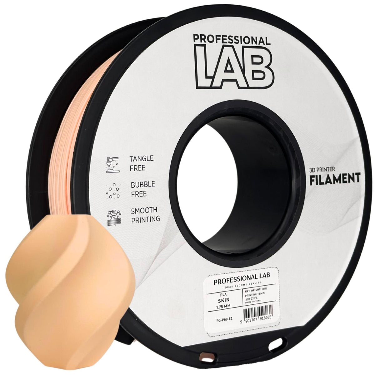 Bobine de filament PLA chair, Prof. Lab, 1,75 mm