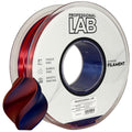 Bobine de filament Silk PLA Dual Color rouge bleu, Prof. Lab, 1,75 mm