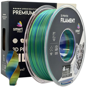 Filament Silk PLA Tri Color red blue green | Smart Print