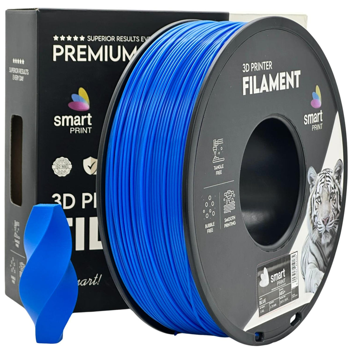 Bobine de filament ABS+ bleu, Smart Print, 1,75 mm
