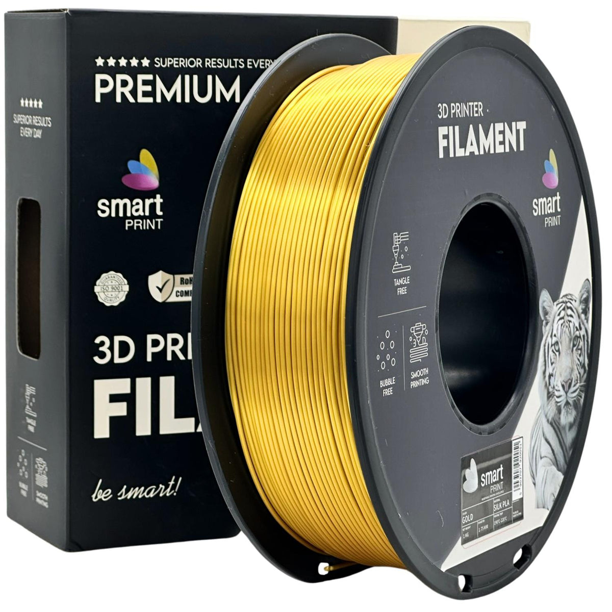 Bobine de filament Silk PLA or, Smart Print, 1,75 mm